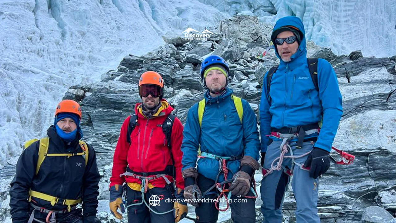 Team picture in Island Peak Base Camp
