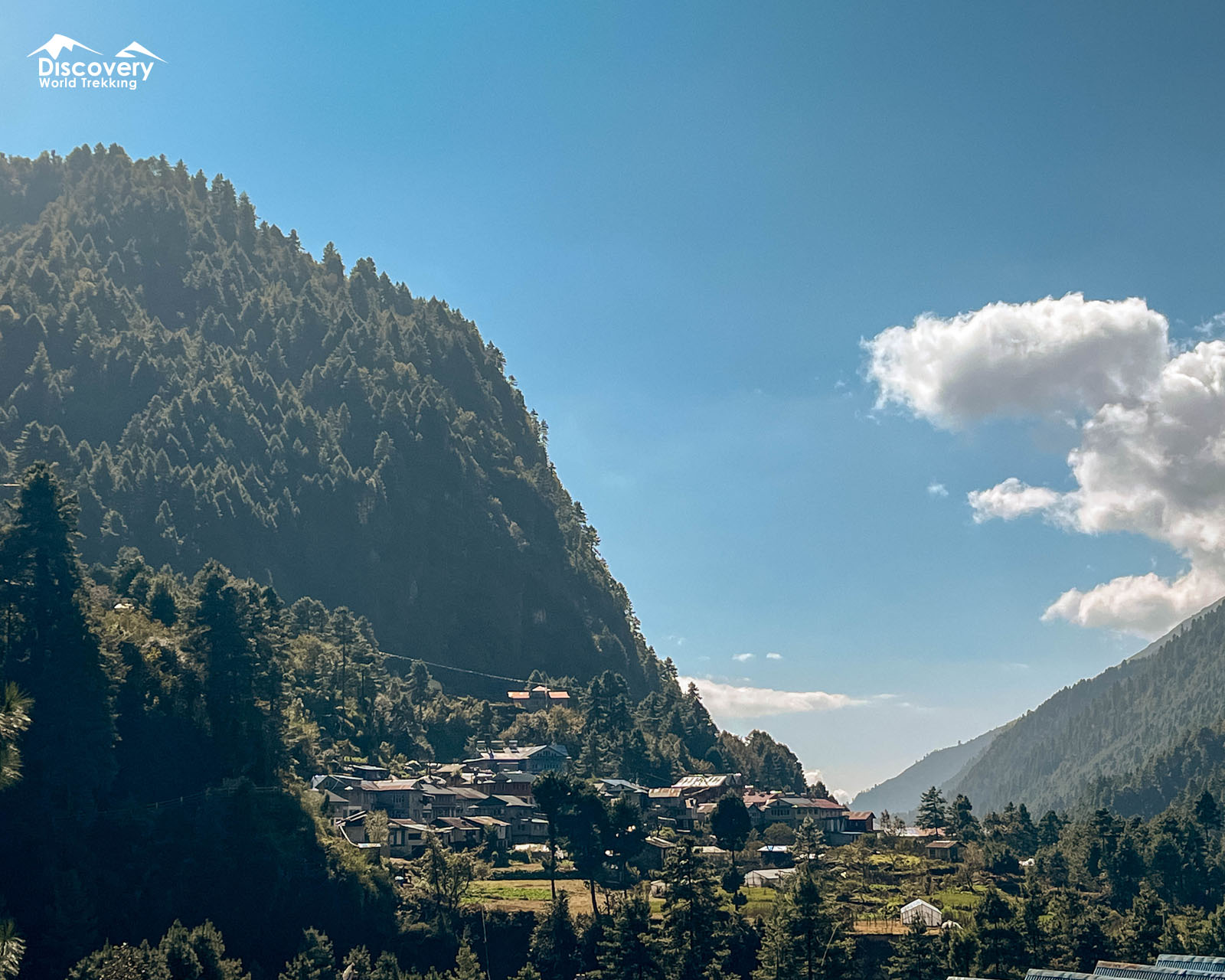 Tranquil View of Phakding Village