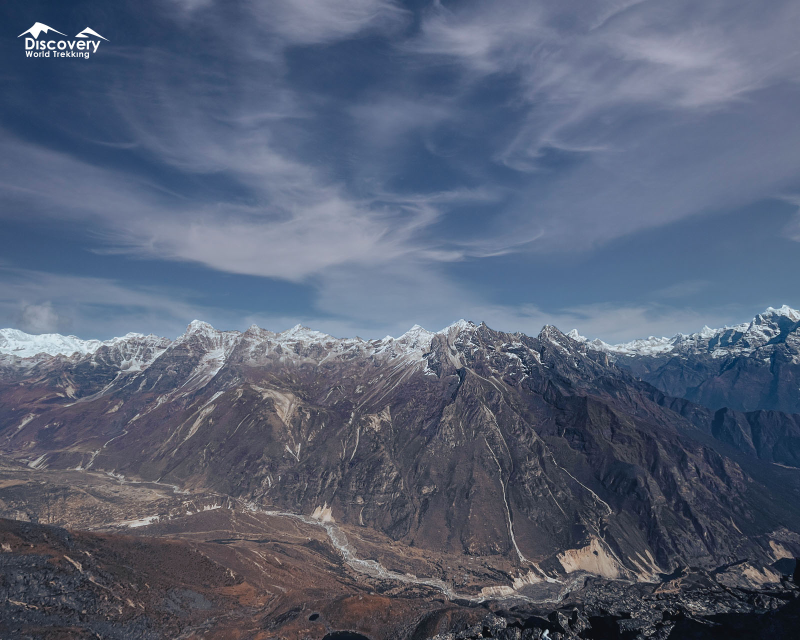 Everest Mountain Range From Thame