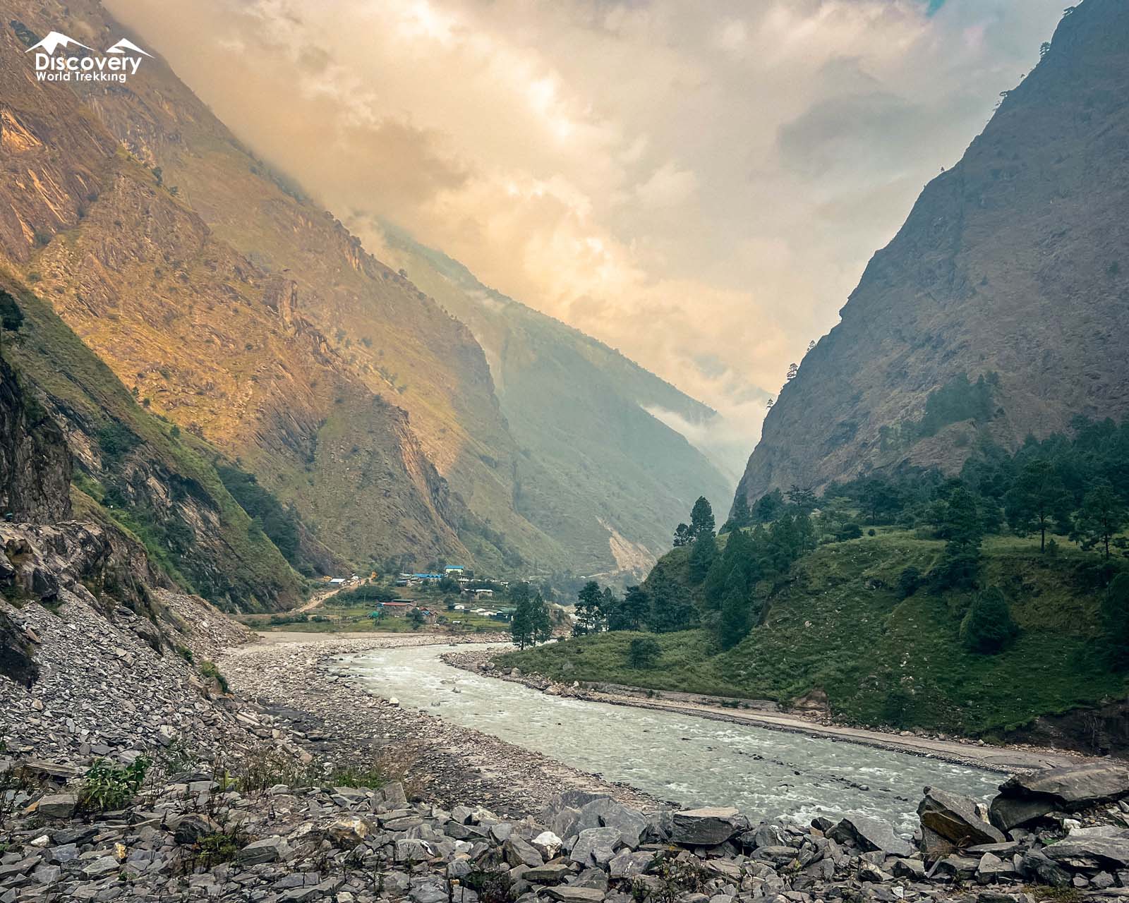 Budhi Gandaki Flowing through Jagat Village