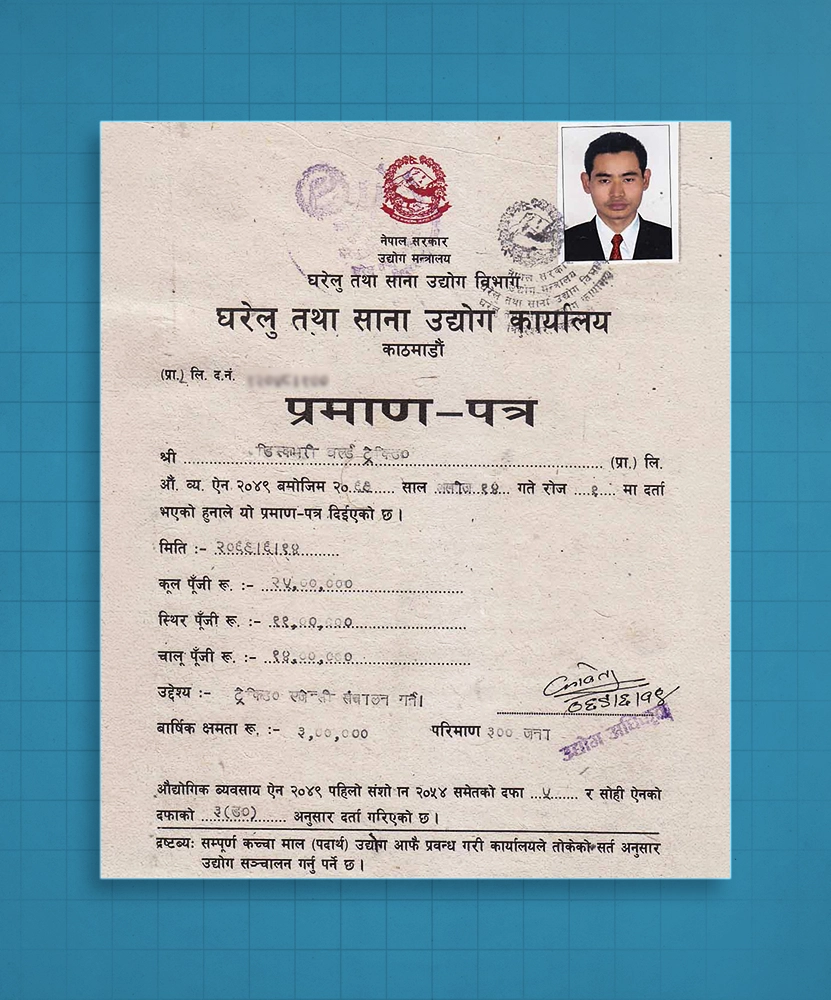 Incorporation with Department of cottage & small industries