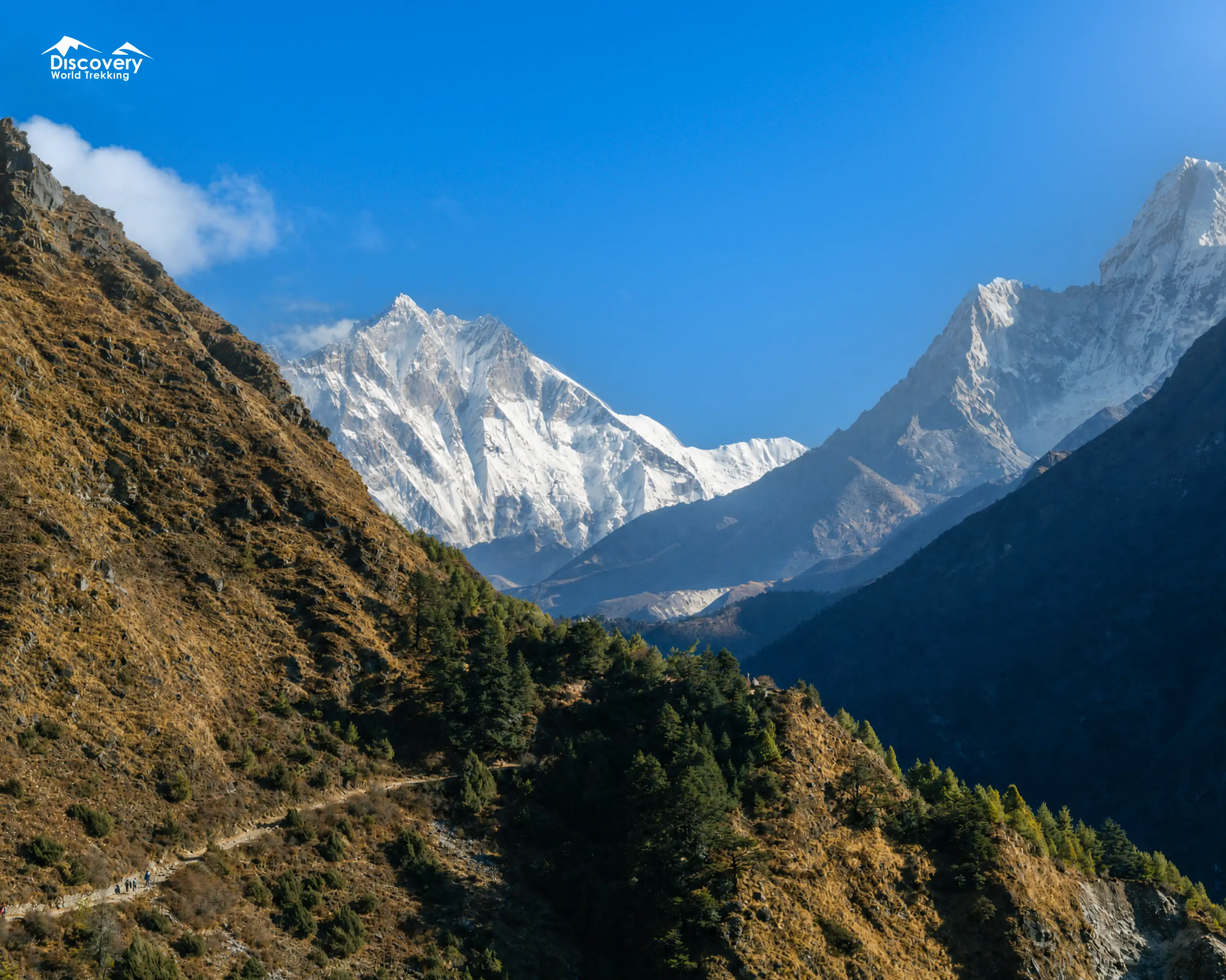 Heading to Tengboche with Ama Dablam View