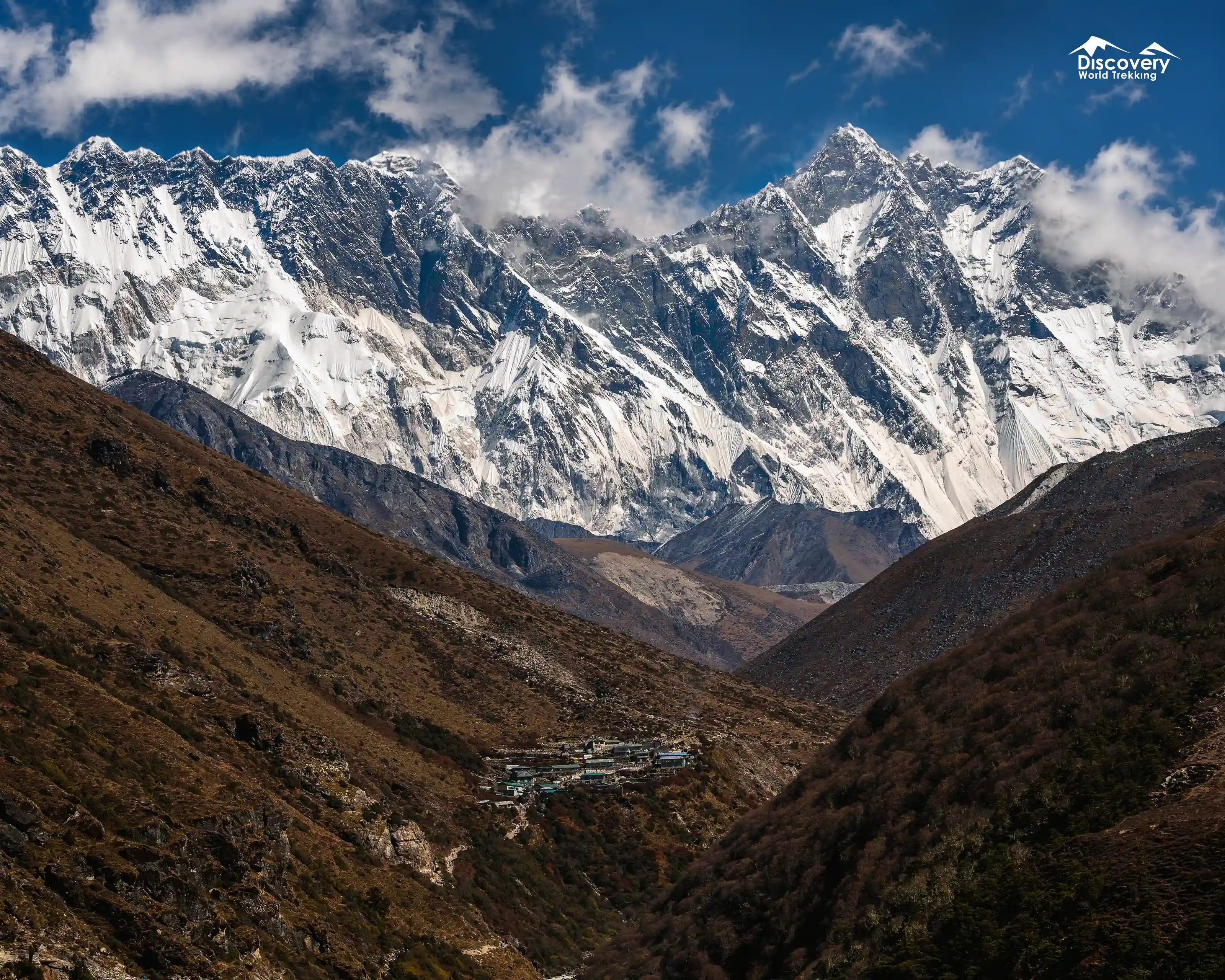 Shomare Village with Mt. Everest on the Left