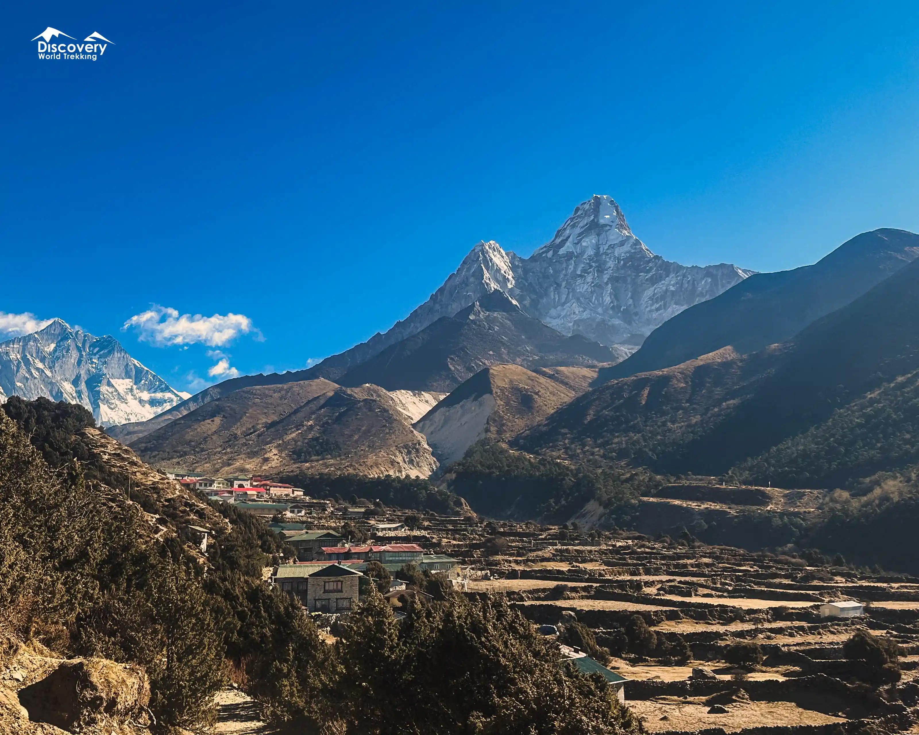 Picturesque vista of Pheriche village