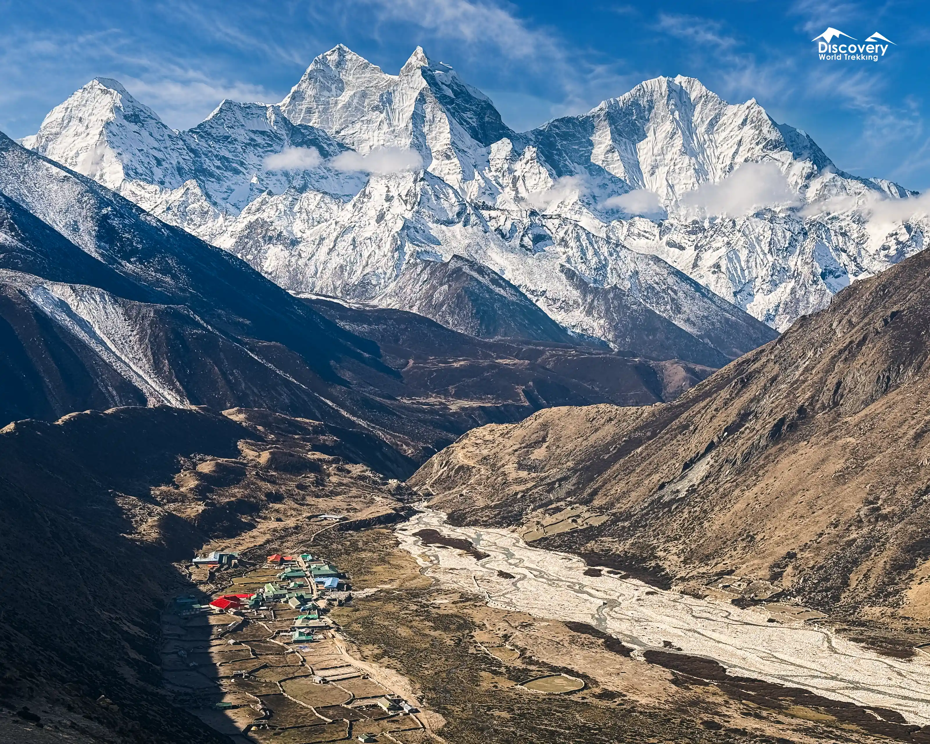 Everest Mountain Range from Pheriche