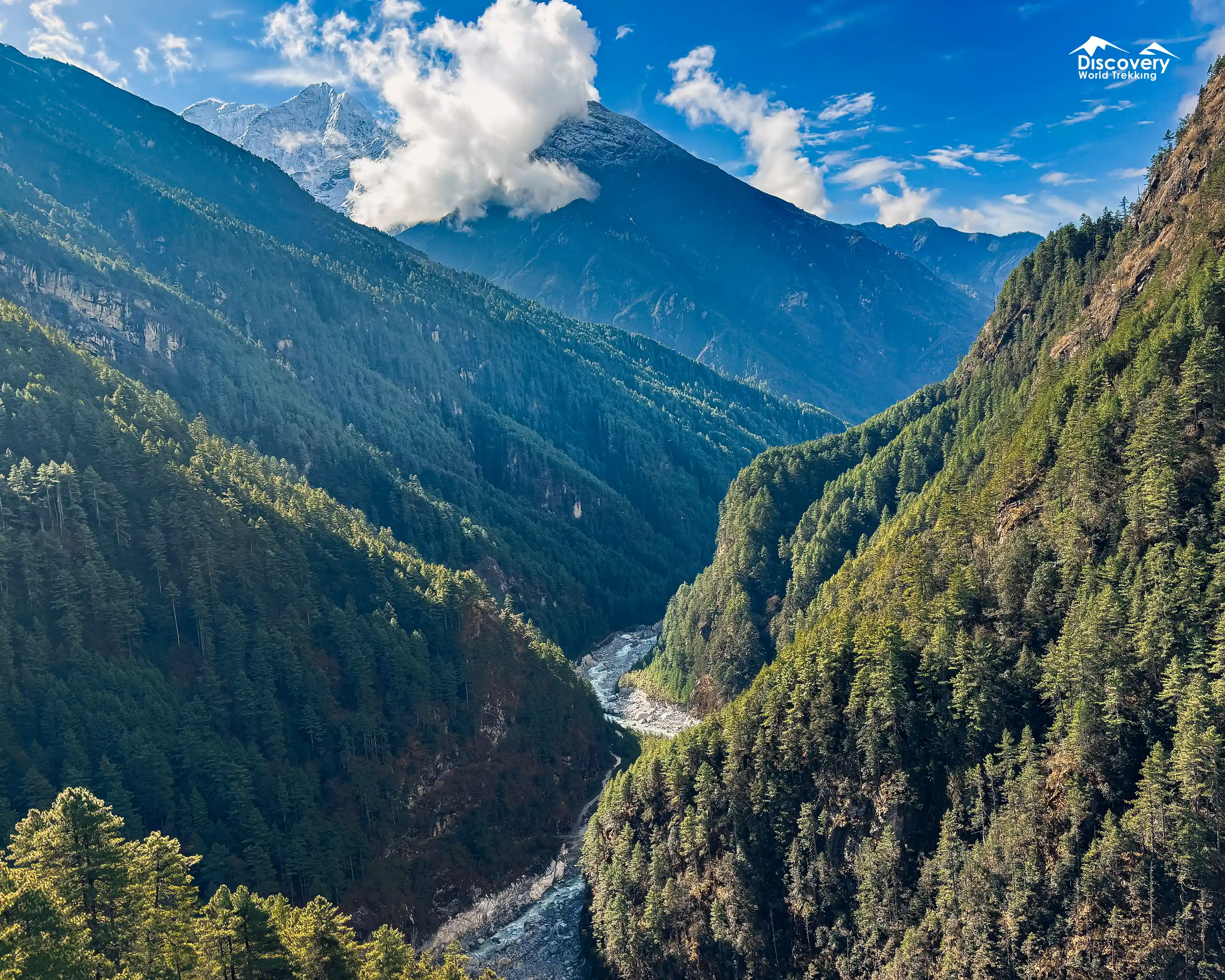 Top View of Dudh Koshi River