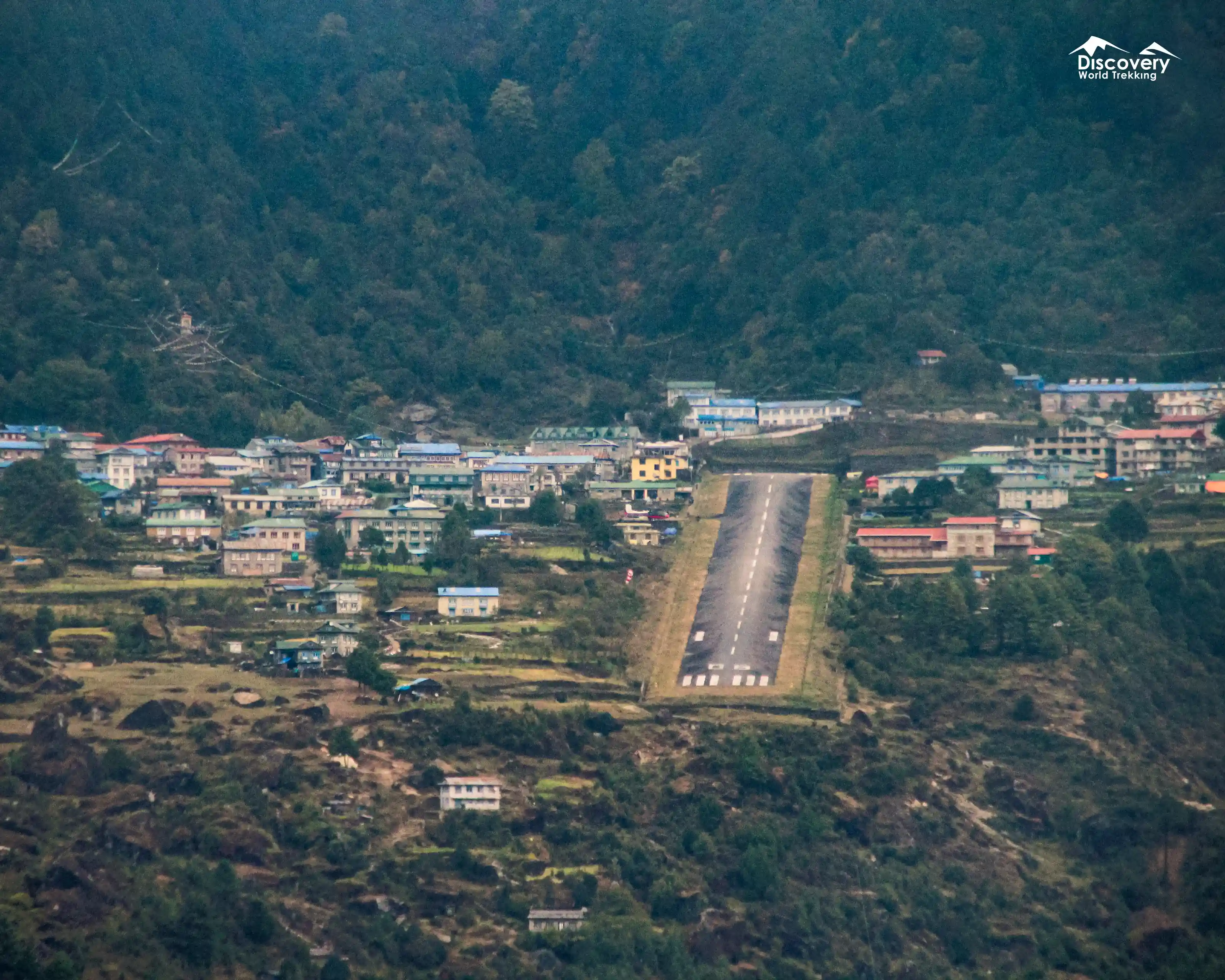 Lukla Airport From the Air